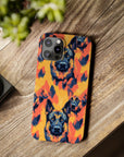 Impressionistic German Shepherds Slim Phone Cases