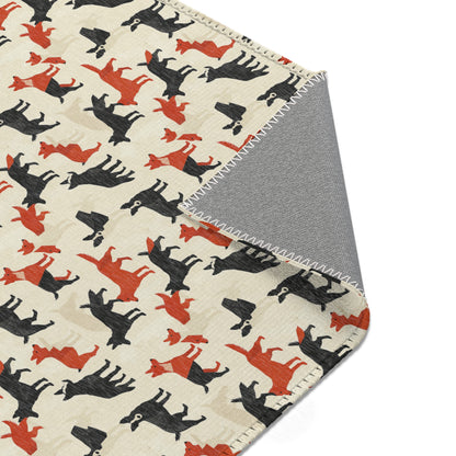 Modern Shepherd Chic - German Shepherd Area Rug