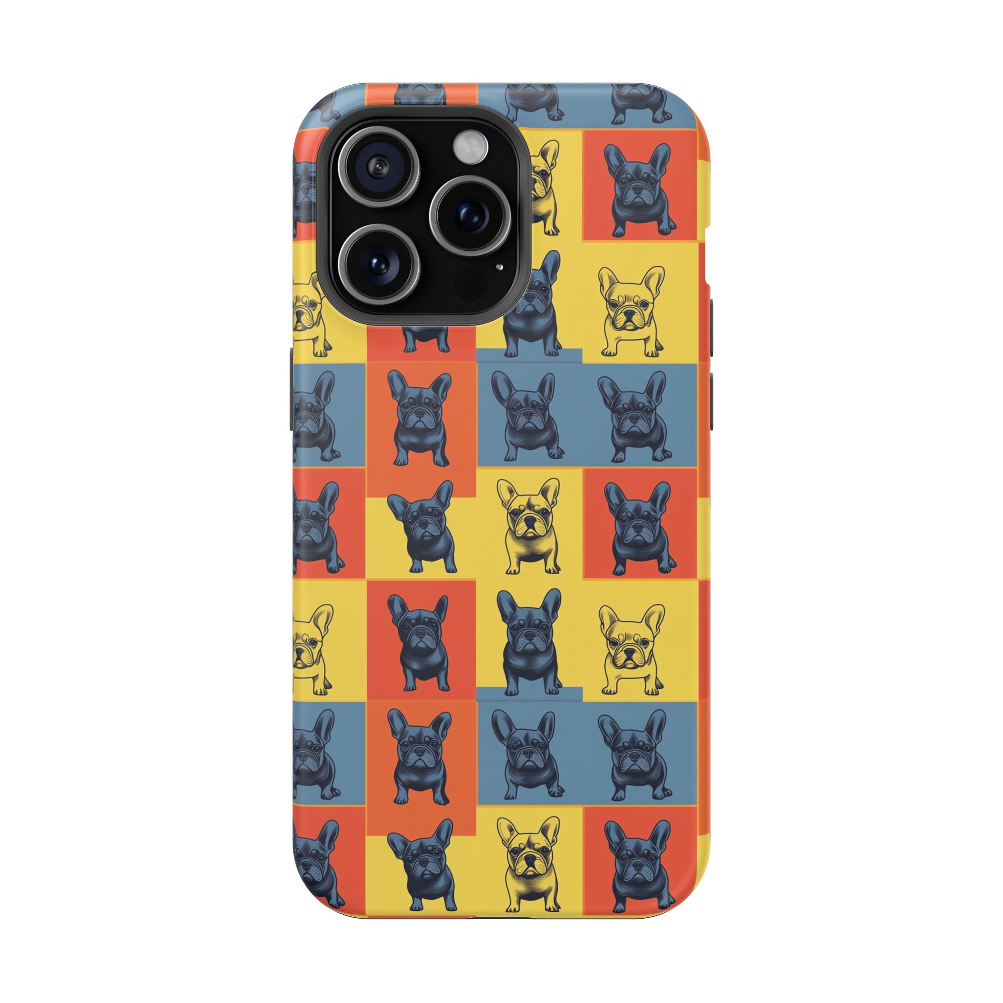 Frenchie Pop Art Pawfection Grid Magnetic Tough Cases