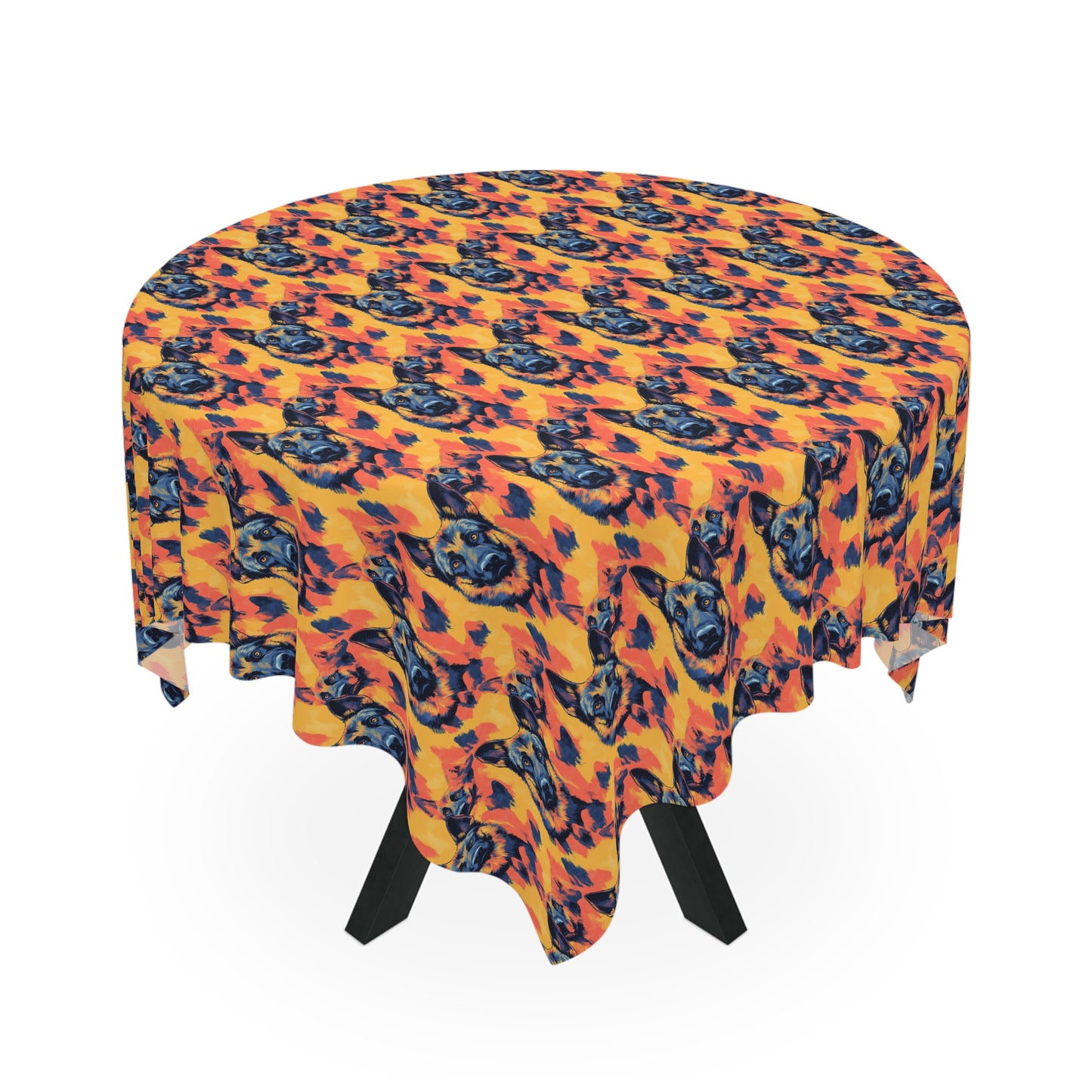 Impressionistic German Shepherds Tablecloth