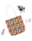 Bloom Pup Frenchietastic Splatter Canvas Tote Bag