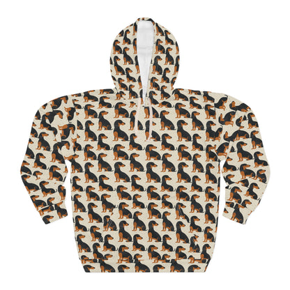 Whimsical Dachsund Dreamcatcher Unisex Pullover Hoodie