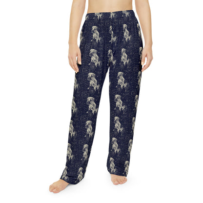 Celestial Boxer Bliss Women's Pajama Pants