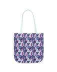 Funky Geometric Boxerista Canvas Tote Bag