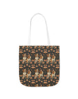 Beagle Blossom Bonanza Canvas Tote Bag