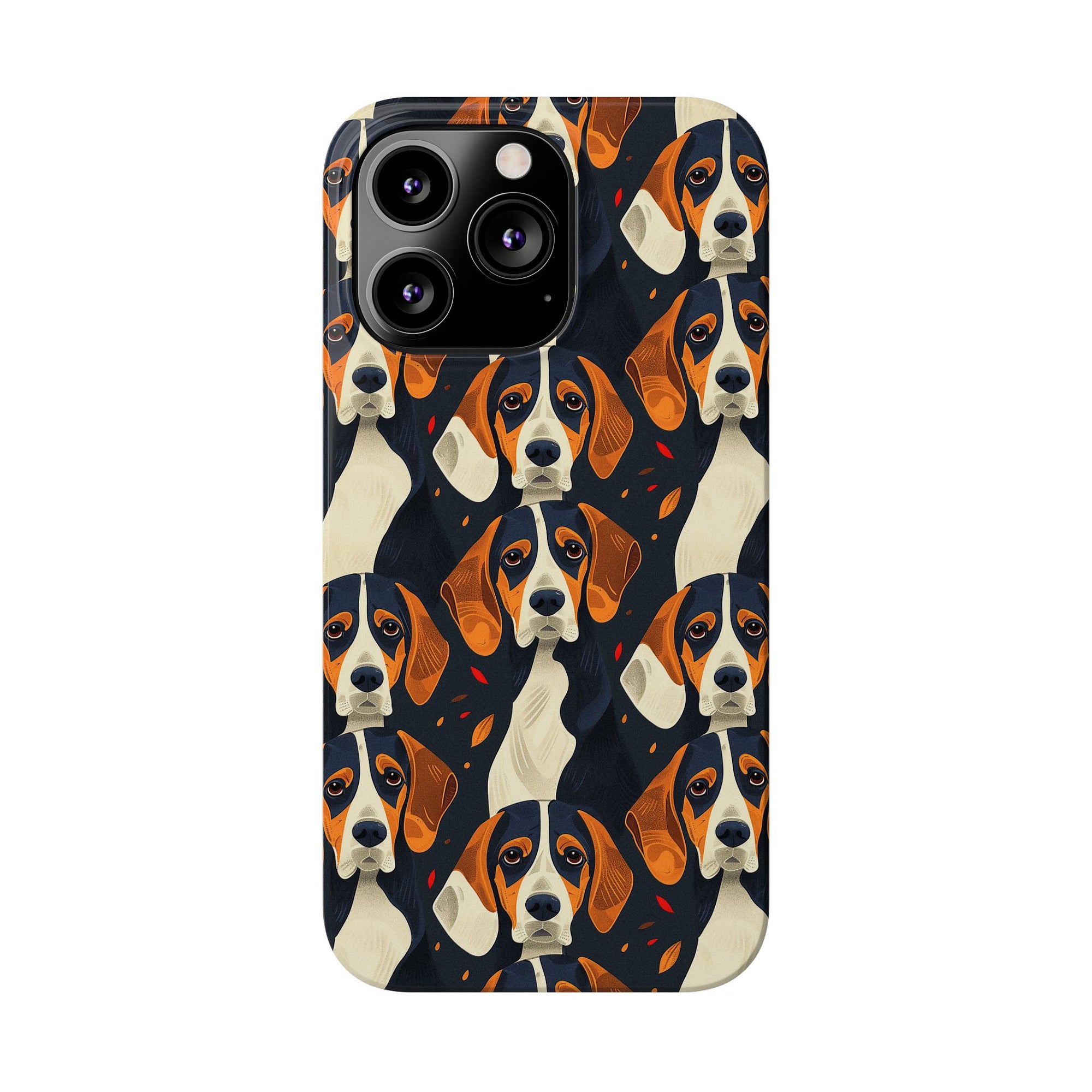 Beagle Glimmer Gaze Glamour Slim Phone Cases