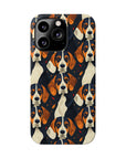 Beagle Glimmer Gaze Glamour Slim Phone Cases