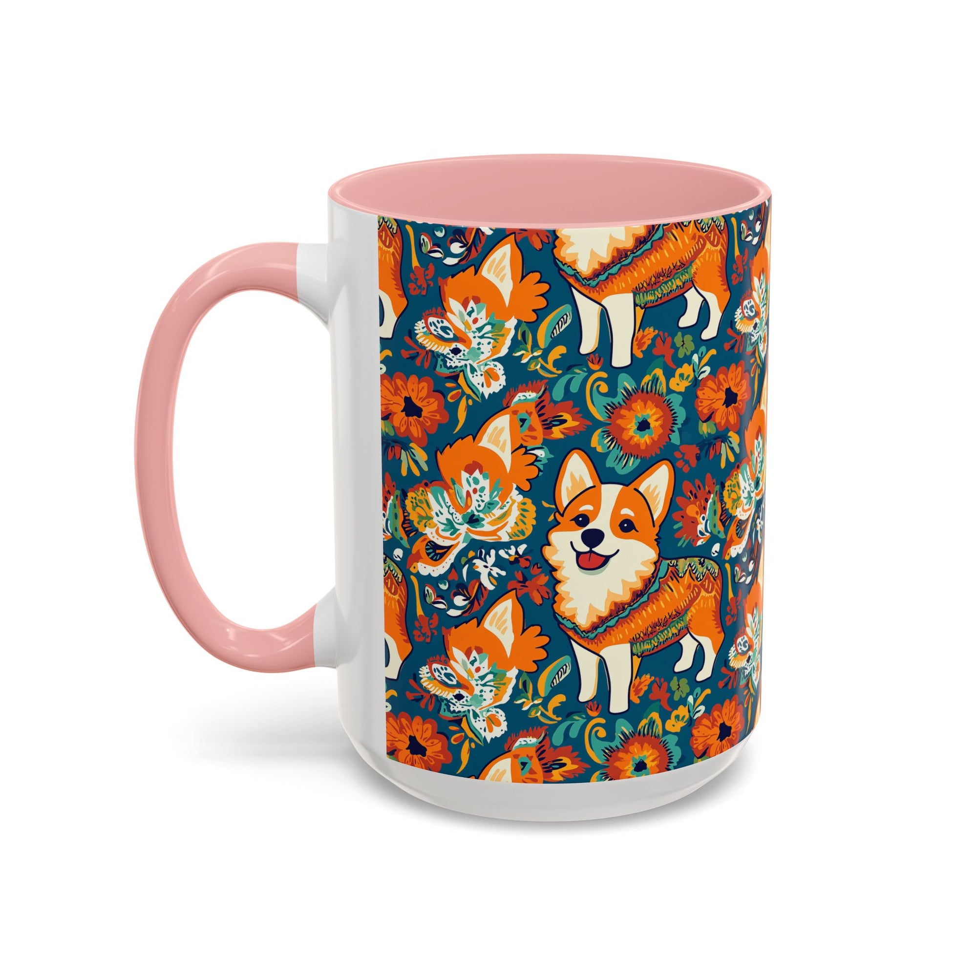 Corgi Carnival Couture Accent Coffee Mug