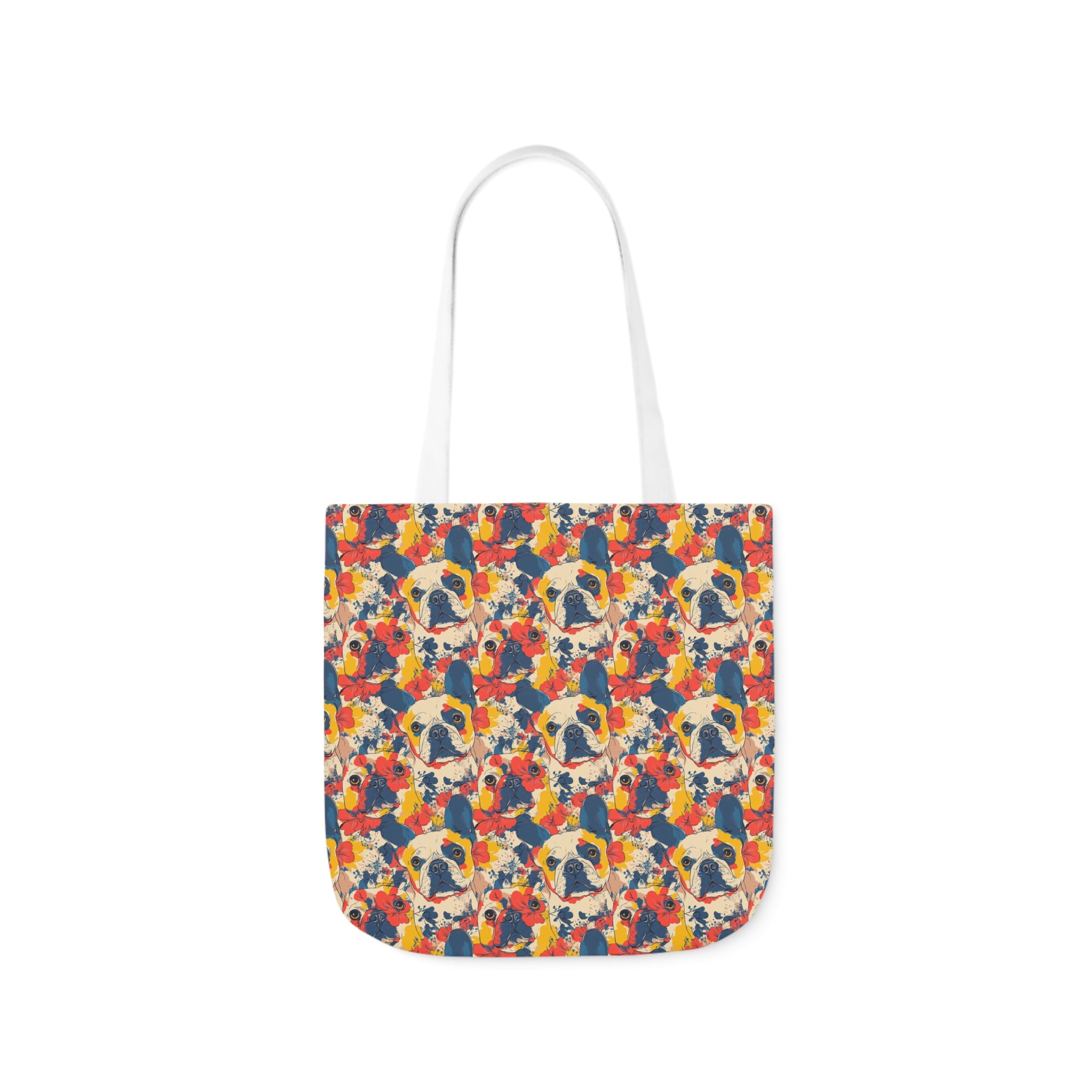 Bloom Pup Frenchietastic Splatter Canvas Tote Bag