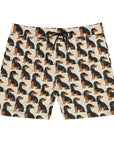 Whimsical Dachsund Dreamcatcher Men's Mid-Length Swim Shorts