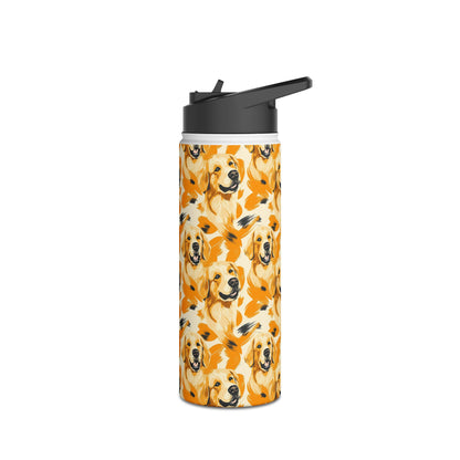 Golden Glitz 'n Glamour Woofwear Stainless Steel Water Bottle