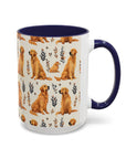 Golden Glamour Paws - Luxe Licks for Regal Retrievers Accent Coffee Mug