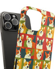 Corgi Chic Popart Pup Slim Phone Cases