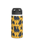 Puglet Posh Paradise Stainless Steel Water Bottle