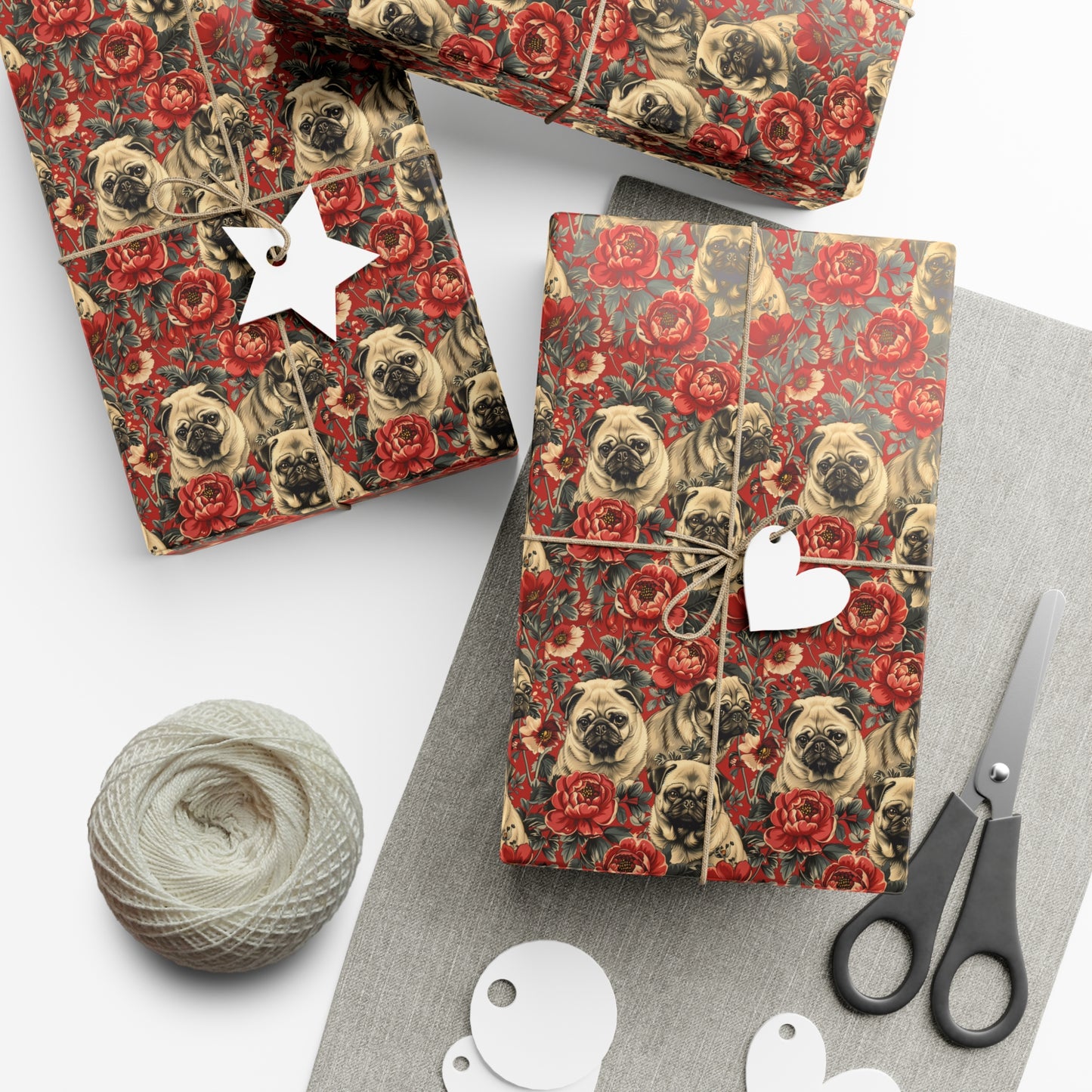 Pug Elegance - Gift Wrapping Paper