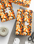 Golden Woof Abstract Glamour Wrapping Paper