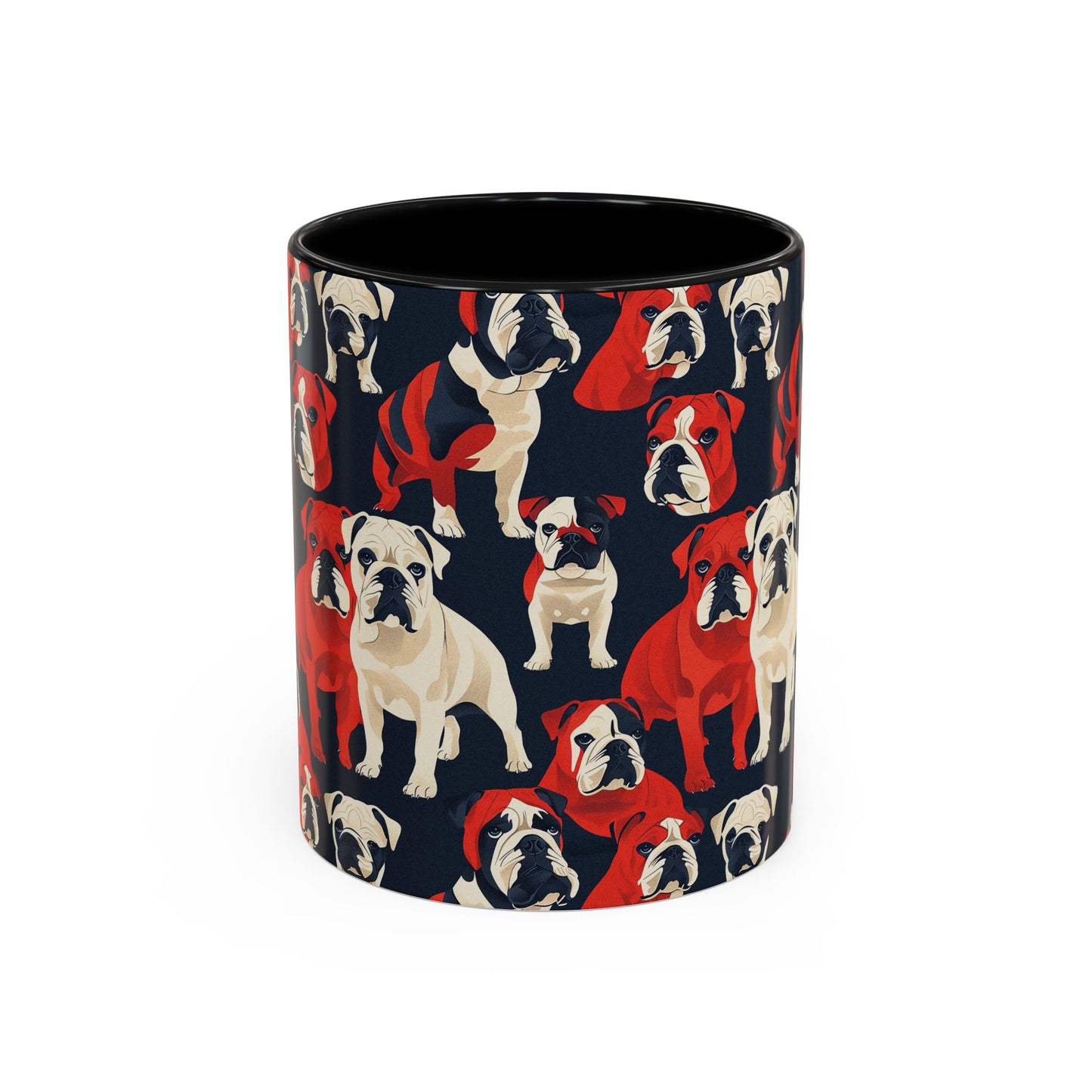 Bulldoggy Bliss Chomper Accent Coffee Mug