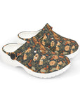 Dazzling Dachsund Blossoms & Foliage Kid's Foam Clogs