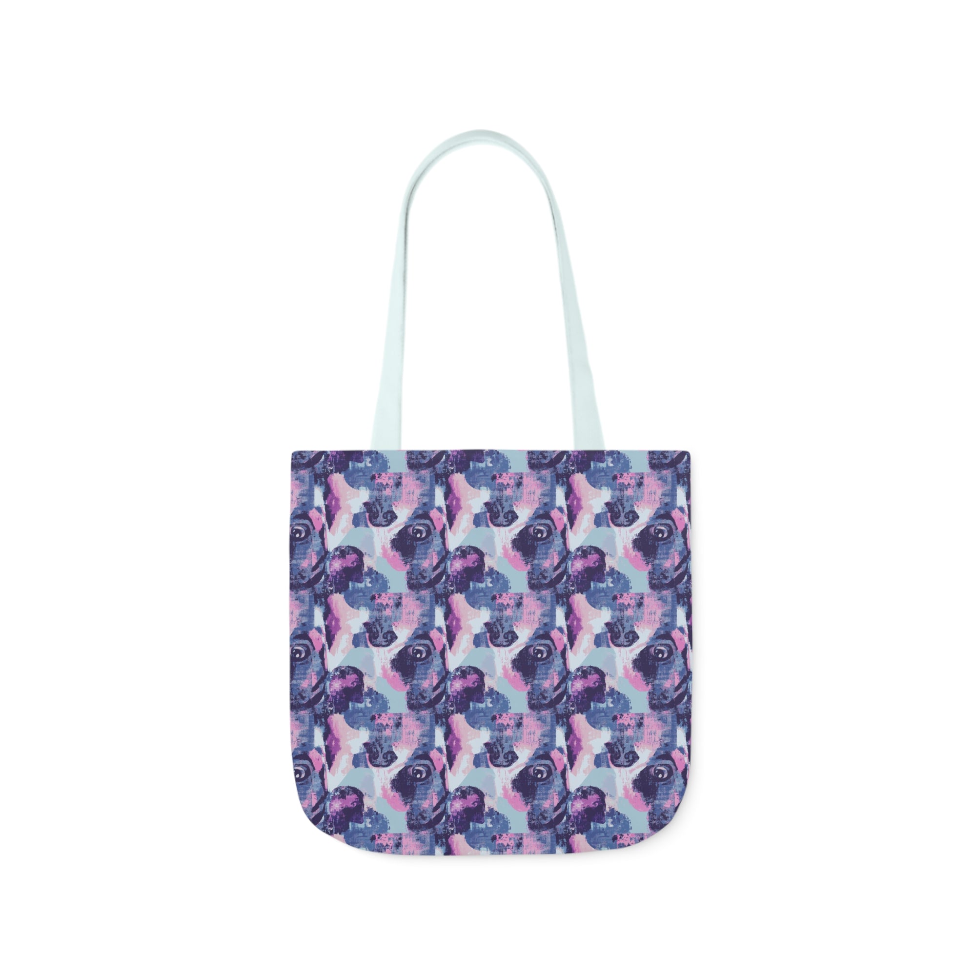 Funky Geometric Boxerista Canvas Tote Bag