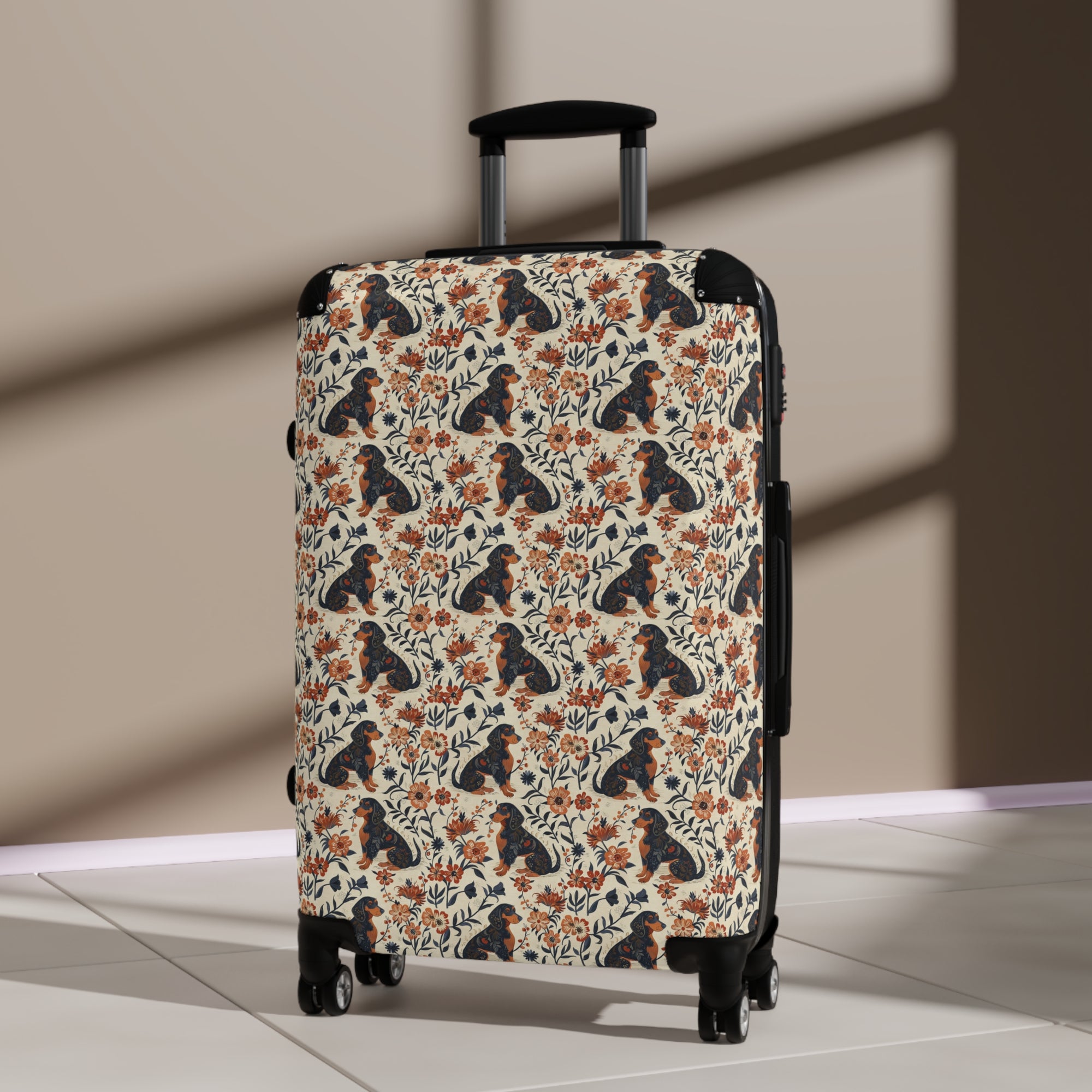 Blossoming Dachshunds Delight Suitcase