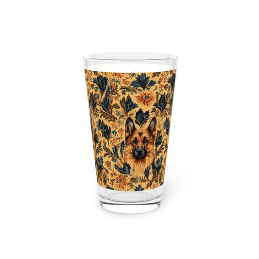 Autumnal German Shepherd Glamour Pint Glass