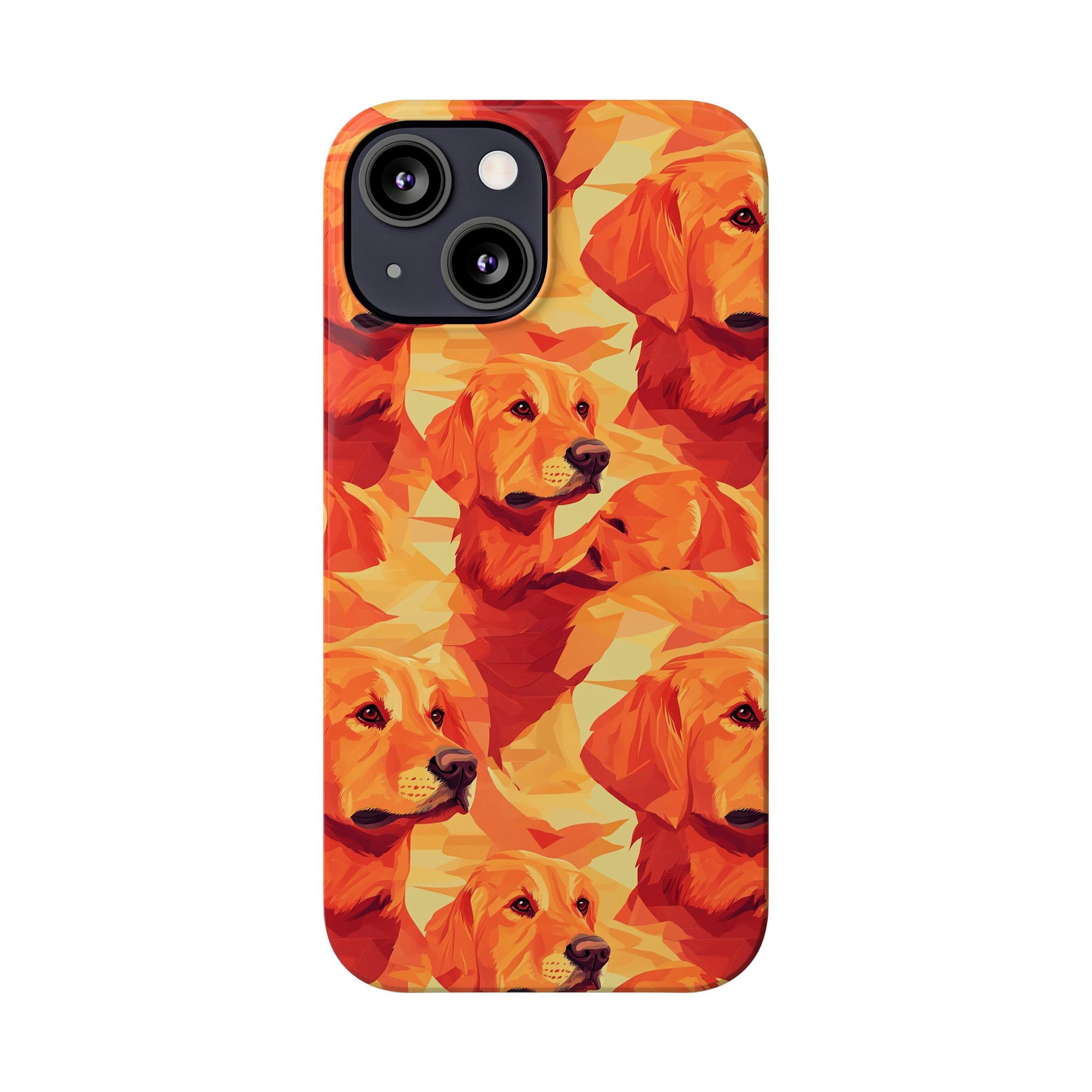 Golden Glamour Paws Slim Phone Cases