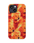 Golden Glamour Paws Slim Phone Cases