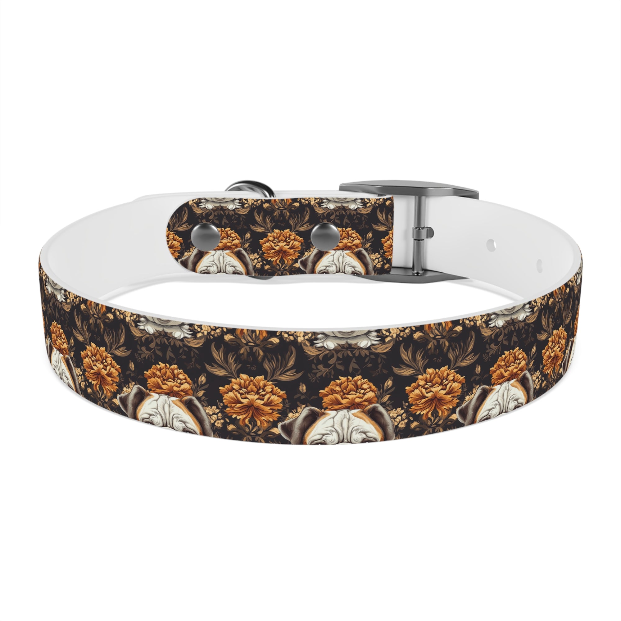 Bloomingly Bulldogistic Bouquet Dog Collar