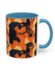 Rottweiler Chic Pawsitivity Accent Coffee Mug