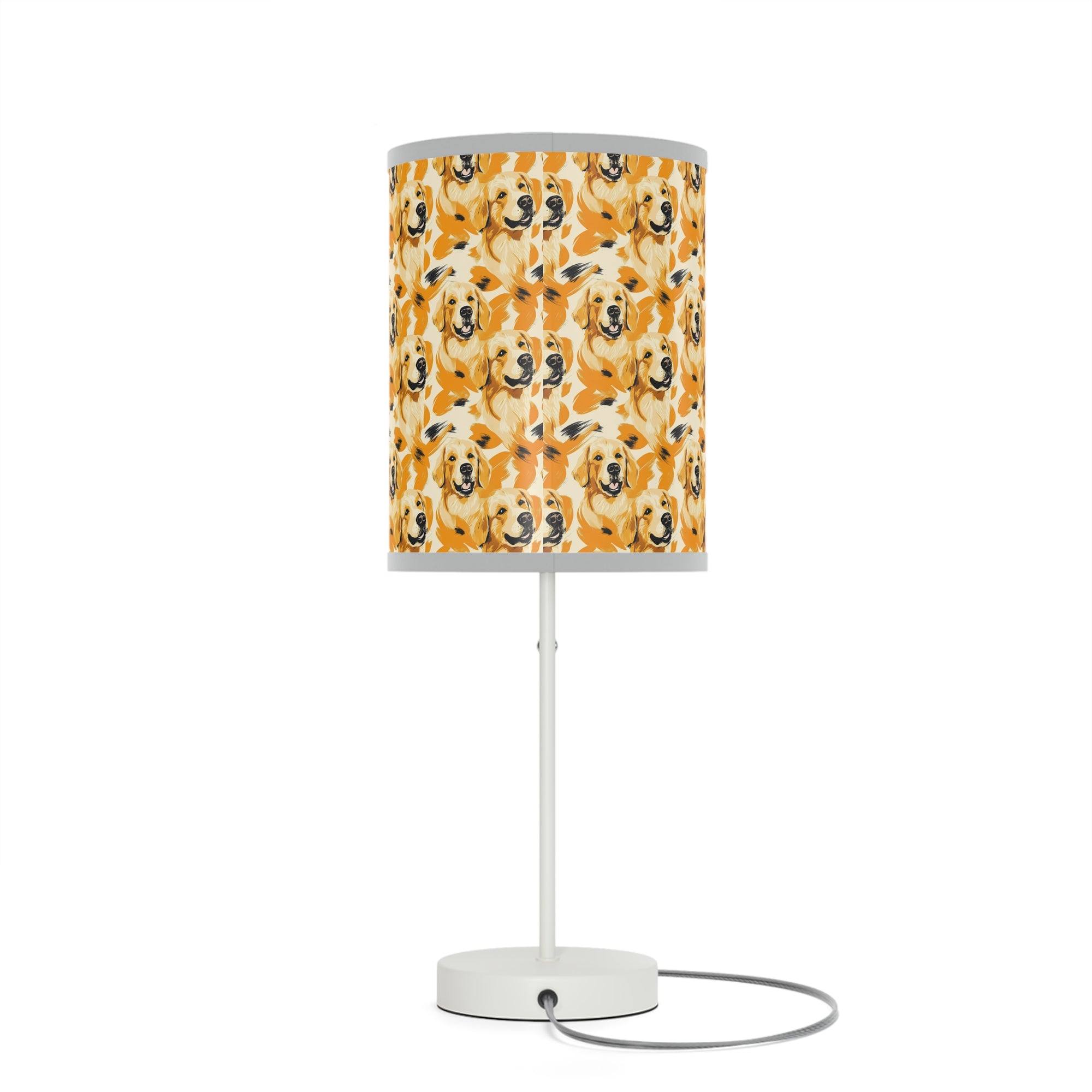 Golden Glitz &#39;n Glamour Woofwear Lamp on a Stand