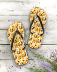 Golden Glitz 'n Glamour Woofwear Flip Flops