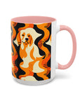 Golden Woof Abstract Glamour Accent Coffee Mug