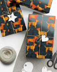 Dapper Dachshund Noir Glow Gift Wrap Papers