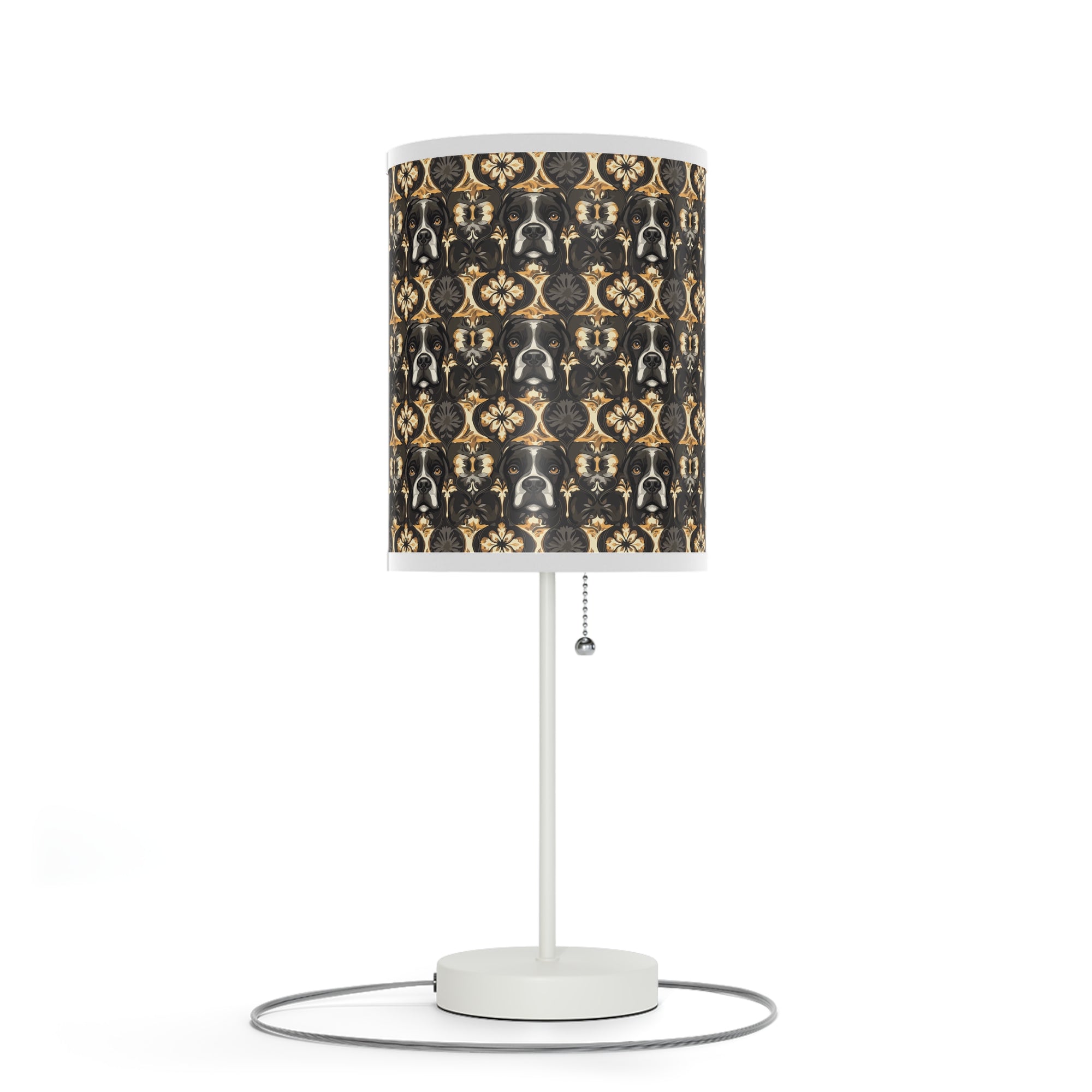 Manor Pup Boxer Royale Lamp on a Stand