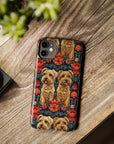 Yorkie Charm Twins Slim Phone Cases