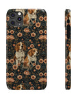 Beagle Blossom Bonanza Slim Phone Cases