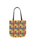 Frenchie Pop Art Pawfection Grid Canvas Tote Bag