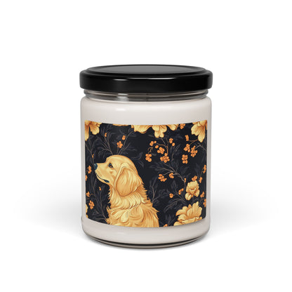 Golden Paws Floral Frenchie Scented Soy Candle