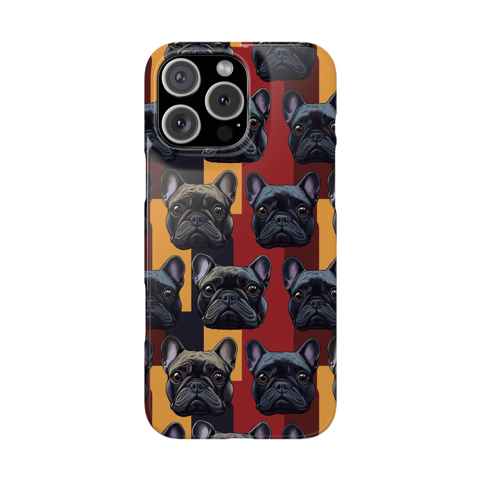 Chic Canine Checkmate - Frenchie Edition Slim Phone Cases