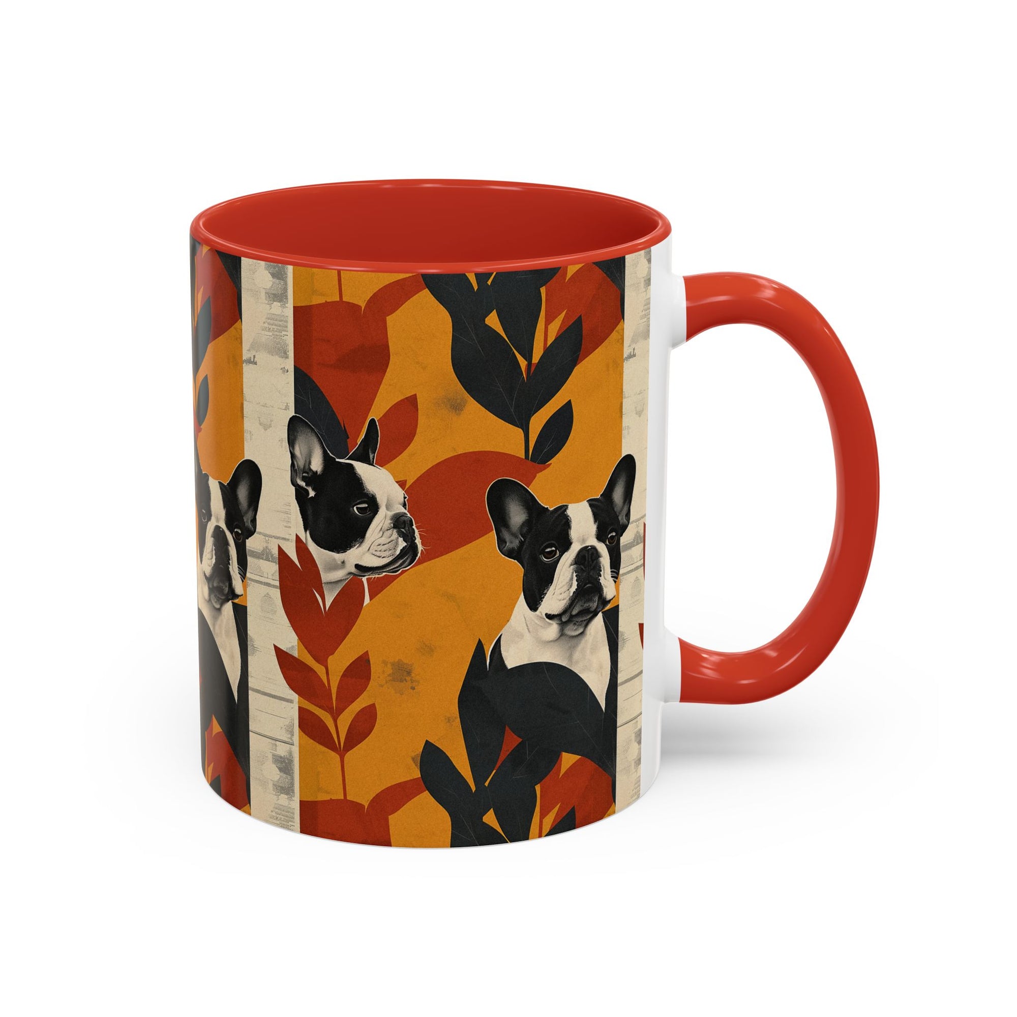 Chic Frenchie Charm Accent Coffee Mug