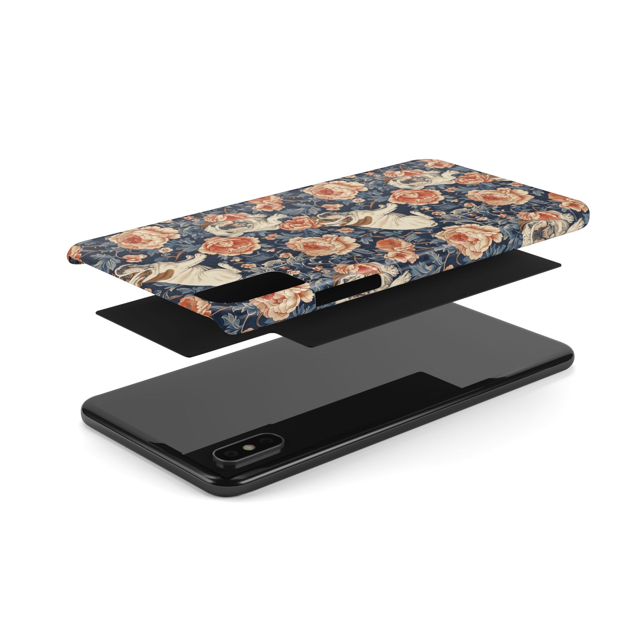 Blooming Bulldog Beauty Slim Phone Cases