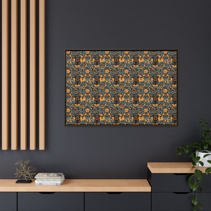 Ruffle Rottie Glamourific Matte Canvas, Framed