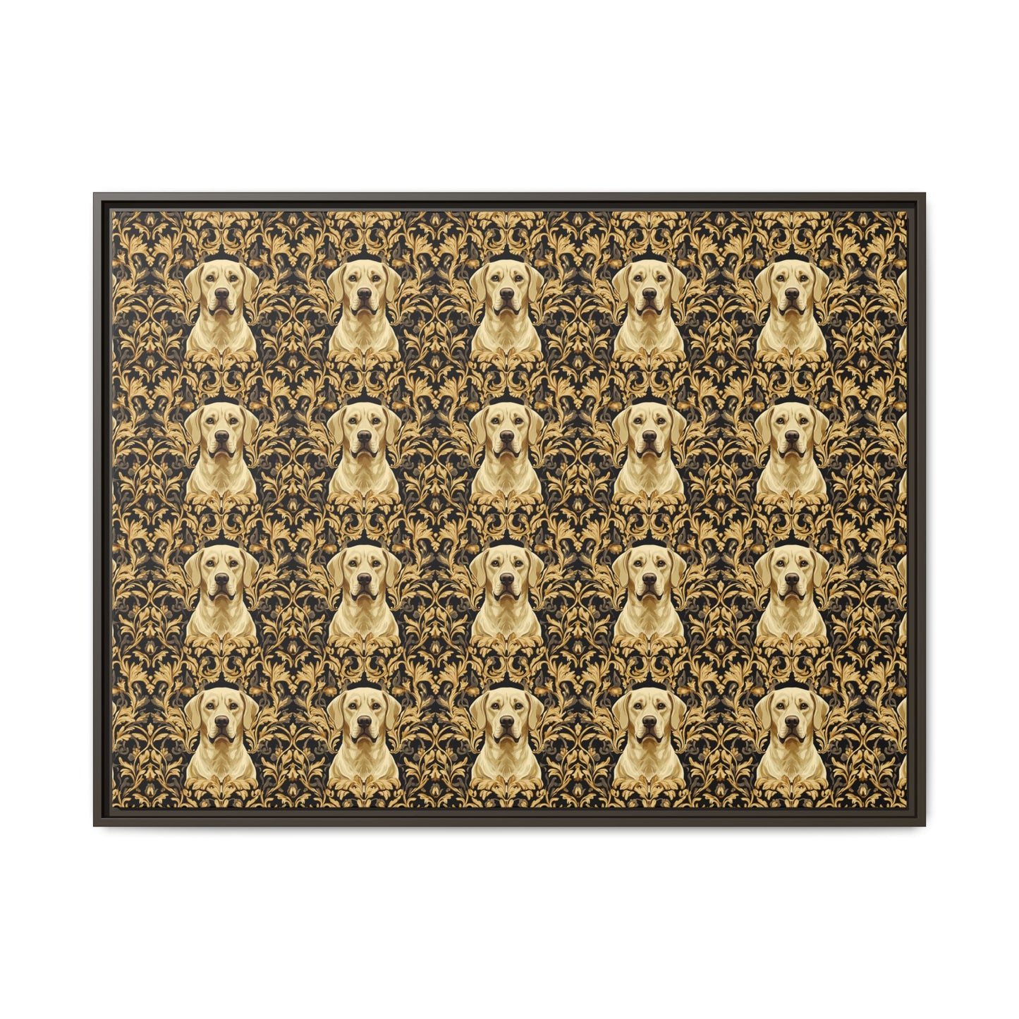 Royal Pawsitivity Labs Matte Canvas, Framed