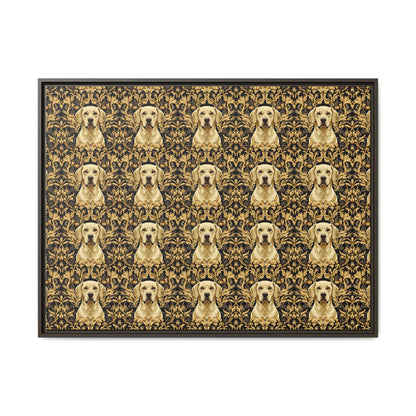 Royal Pawsitivity Labs Matte Canvas, Framed