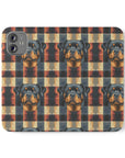 Pawsome Rottweiler Royalty Plaid Flip Cases