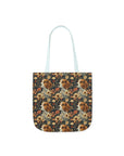 Beagle Blossoms Canvas Tote Bag