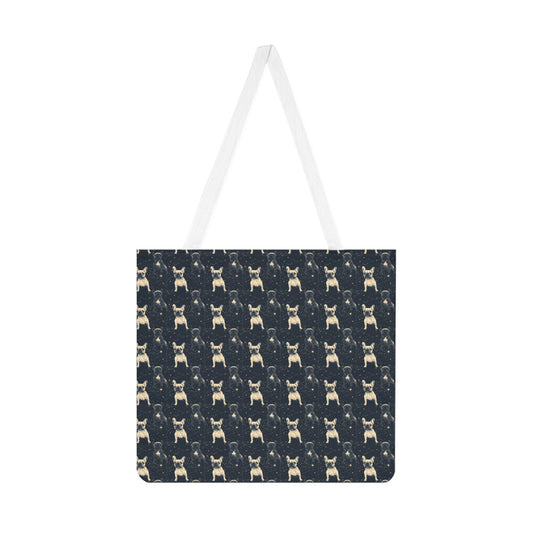 Frenchie Celestial Soar Shoulder Tote Bag