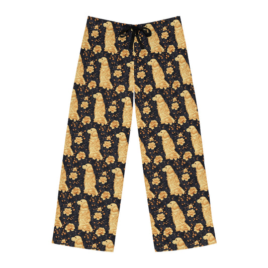 Golden Paws Floral Frenchie Men's Pajama Pants