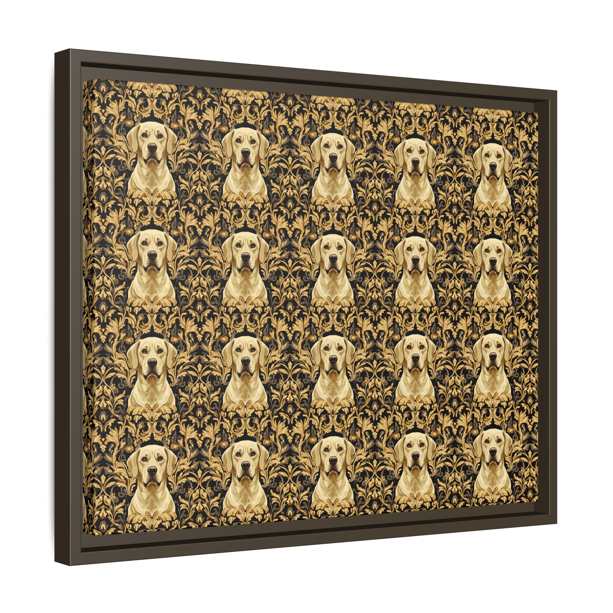 Royal Pawsitivity Labs Matte Canvas, Framed