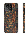 Dapper Dachshund Embroidery Elegance Slim Phone Cases